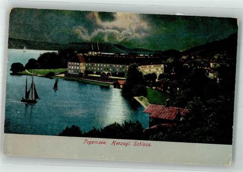 Tegernsee WK II Herzogl. Schloss bei Nacht