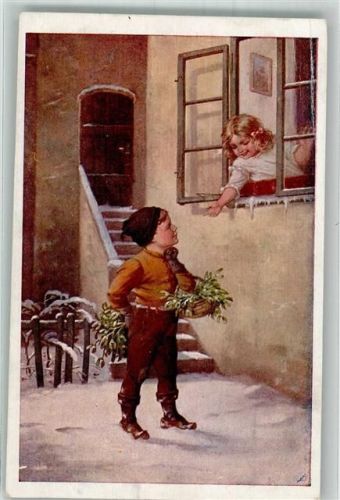 Neujahr Kinder Deutscher Schulverein Karte Nr. 762