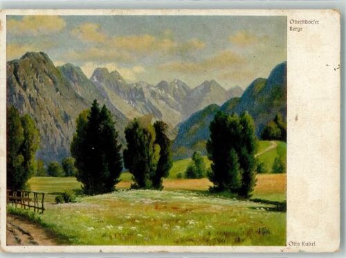 Oberstdorf sign. Kubel, Otto Wiechmann-bildkarte