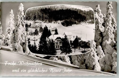 Obertal 1955 Gasthaus Pension Waldheim Winter