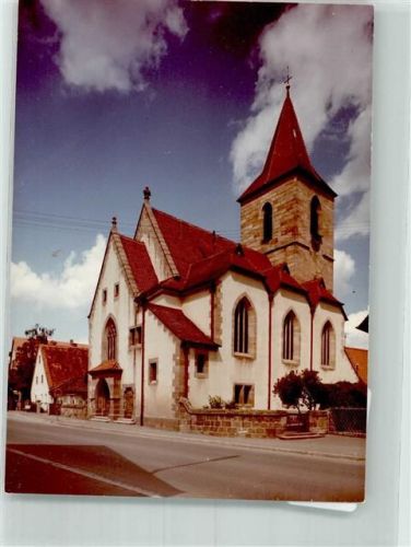 Eltersdorf Kirche Ort handschriftlich Foto Original aus Archiv eines Ansichtskartenverlags