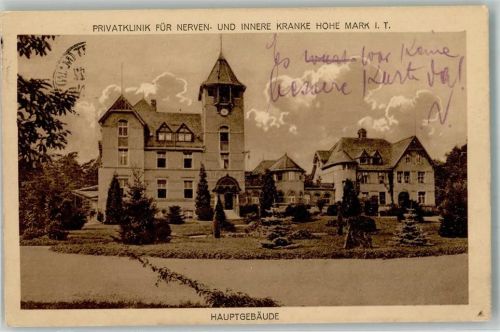61440 W6370 Oberursel Taunus 1922 Foto AK Krankenhaus Hohe Mark i,T.