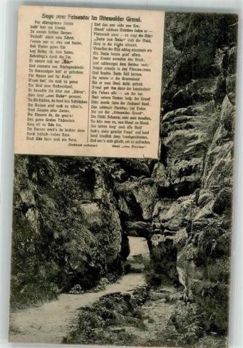 Lohmen 1911 Felsentor Uttewalder Grund