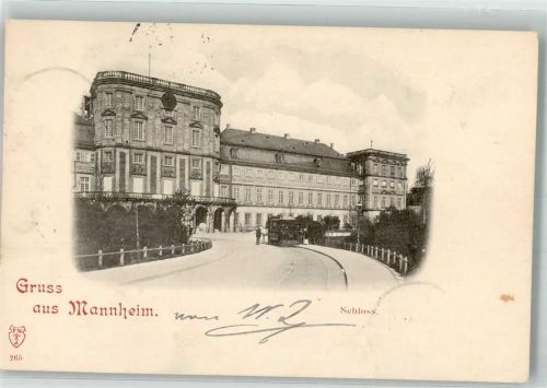 Mannheim 1897 Hotel Pferdestraßenbahn