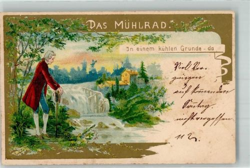 1906 Das Mühlrad Deutsche Volkslieder Serie 200