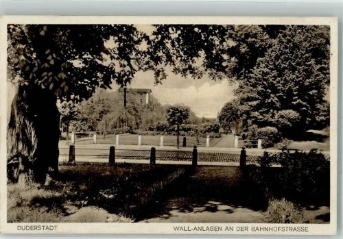 Duderstadt 1932 Wallanlagen an der Bahnhofstraße