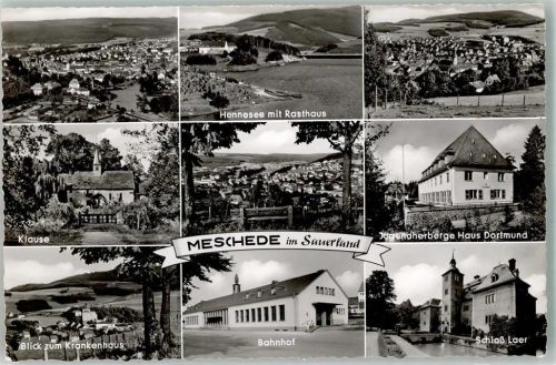 Meschede Bahnhof Schloss Laer Krankenhaus Jugendherberge Gasthaus Klause