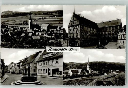 Fladungen mit St. Kilian Kirche Brunnen Rathaus Zehnthaus Schlossmuseum