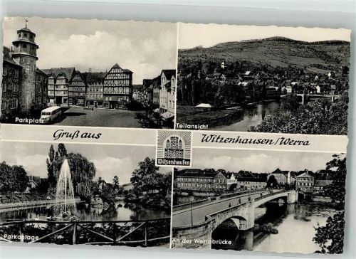 Witzenhausen Rathaus Marktplatz Parkanlage Werrabrücke Verlag Thoericht 20299