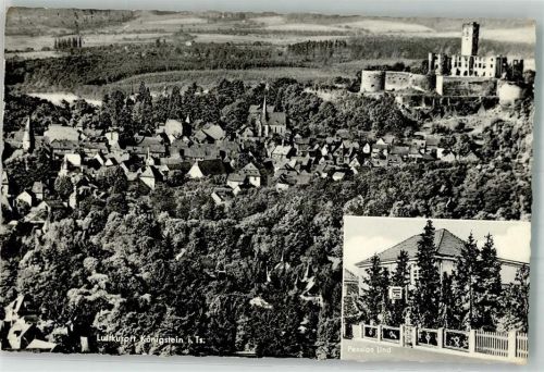 Königstein 1956 Pension Lind Schloss