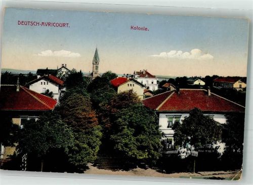 Avricourt 1915 Feldpost WK I K.S. Grenadier Landw.Regmt. Nr. 100 11 Komp.