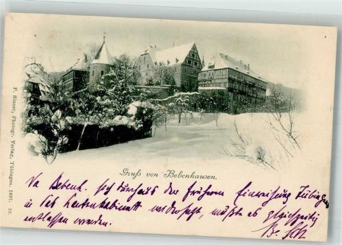 Bebenhausen 1897 Winter