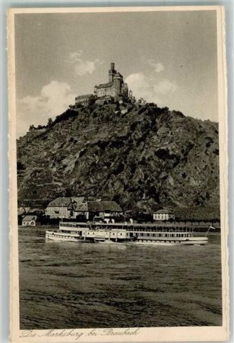 Braubach Marksburg Raddampfer