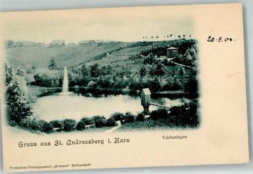 St. Andreasberg 1900 Teichanlagen