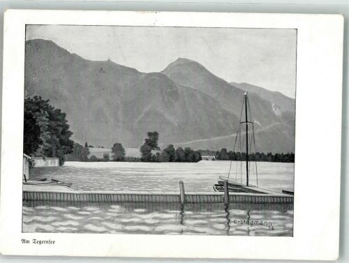 Tegernsee sign. Stegmann, E.