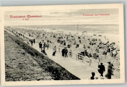 Westerland 1912 Promenade Schwimmbad Damenbad