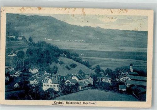Kochel Der Ort am Kochelsee mit Kirche St. Michael Verlag Monopol Nr. 1292