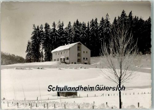 Usseln Schullandheim Gütersloh im Winter Ort handschriftlich Foto Original aus Archiv eines Ansichtskartenverlags