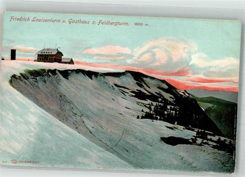 Feldberg Friedrich-Louisen-Turm und Gasthaus zum Feldbergturm Verlag Louis Glaser 818