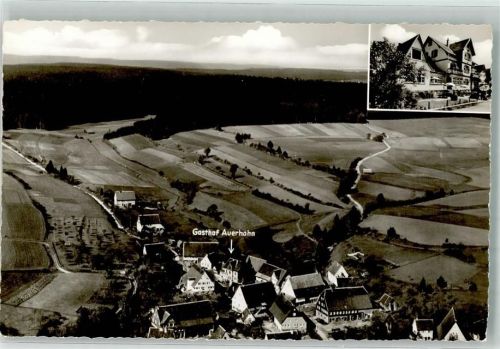 Obermusbach Fliegeraufnahme Strähle Gasthaus Auerhahn