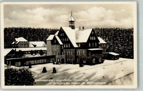 Dassel 1931 Kinderheim im Solling Winter