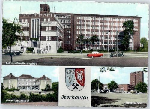 Oberhausen Rathaus Erweiterungsbau, Schloss, Hauptbahnhof