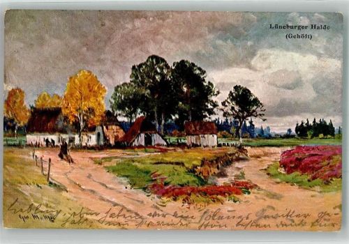 1903 Lüneburger Heide Gehöft K. u. B. D. No. 3 Serie 1095