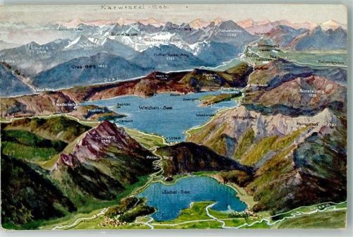 Schlehdorf Landkarte Kochelsee Walchensee