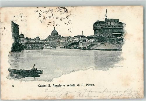 Roma 1900 Castel S. Angelo S. Pietro