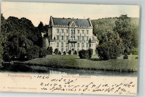Friedrichroda 1903 Schloss Reinhardsbrunn