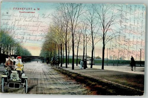 60308 W6000 Frankfurt am Main 1908 - Forsthausstraße Straßenbahn Oldtimer