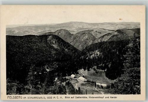Feldberg mit Zastlerhütte Hinterwaldkopf und Kandel