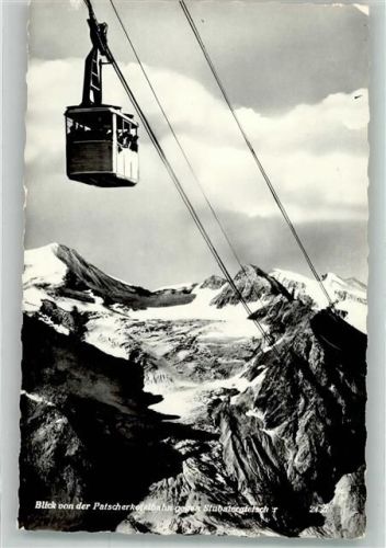 Blick v.d. Patscherkofelbahn gegen Stubaiergletscher