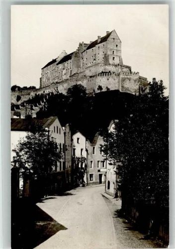 Burghausen 1936 mit Burg zu Burghausen