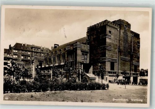 Saarbrücken 1939 Wartburg Ev. Vereinshaus WK II Stempel Reichswettkämpfe der SA 1939