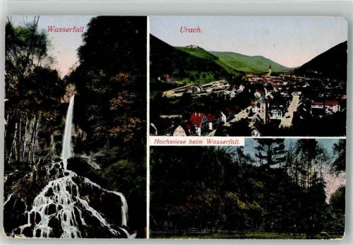 Urach 1928 Wasserfall Hochwiese