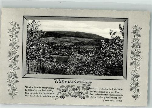 Witzenhausen Der Ort hinter blühenden Bäumen und Heimatgedicht