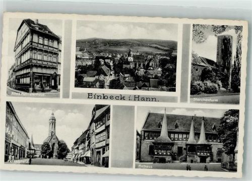 Einbeck Patrizierhaus Marktplatz Marktkirche St. Jacobi Rathaus Storchenturm Verlag Thoericht 14494