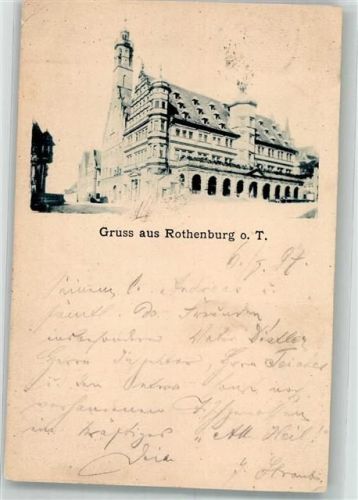 Rothenburg 1897 Rathaus