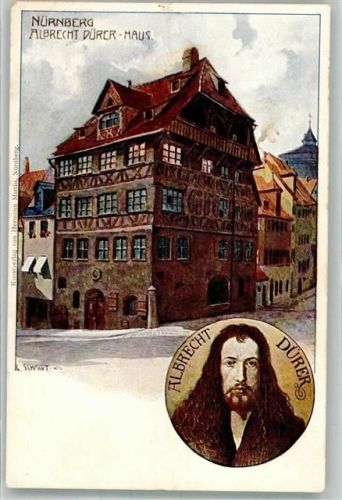 Nürnberg 1900 Monument sign. Schmidt Dürer Haus