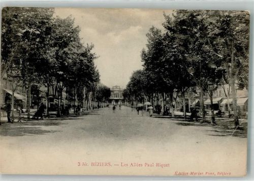 Beziers 1915 Les Allées Paul Riquet