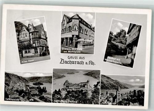 Steeg Altes Haus Marktplatz Posthof m. Wernerkapelle Jugendburg Stahleck
