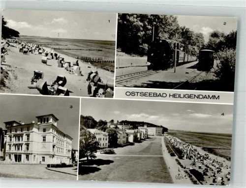 Heiligendamm Strandpromenade Dampflokomotive Molly Sanatorium Haus Berlin Fotograf Darr VEB Bild und Heimat