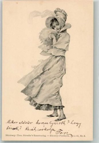Frau Muff Künstler-Postkarte Serie 66 Nr. 8