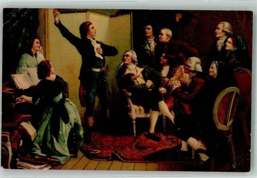 1900 Hausmusik Nationalhymne Rouget de Lisle chantant la Marseillaise