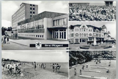 Binz FDGB- Ferienheim Arkona, Strand, Am Kurhaus, Strandpromenade