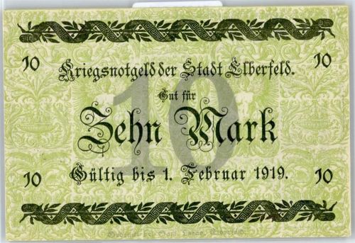 Notgeld 10 Mark , Elberfeld