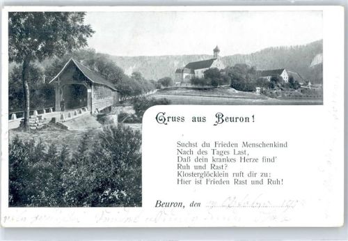 Beuron Teilansicht, Gedicht
