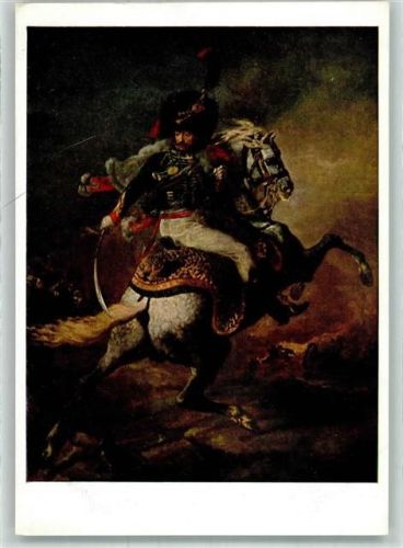 Paris sign. Gericault, Theodore Offizier der Kaiserlichen Garde im Angriff Kavallerie Musee du Louvre