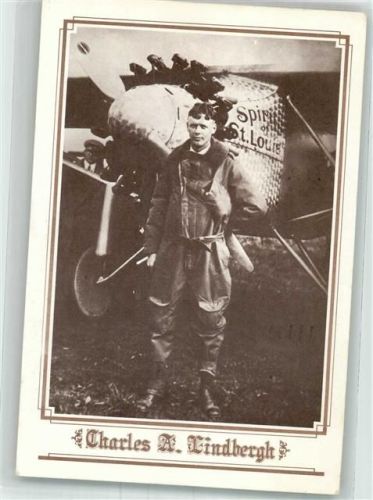 Portrait von Charles Lindbergh vor der Spirit of St. Louis